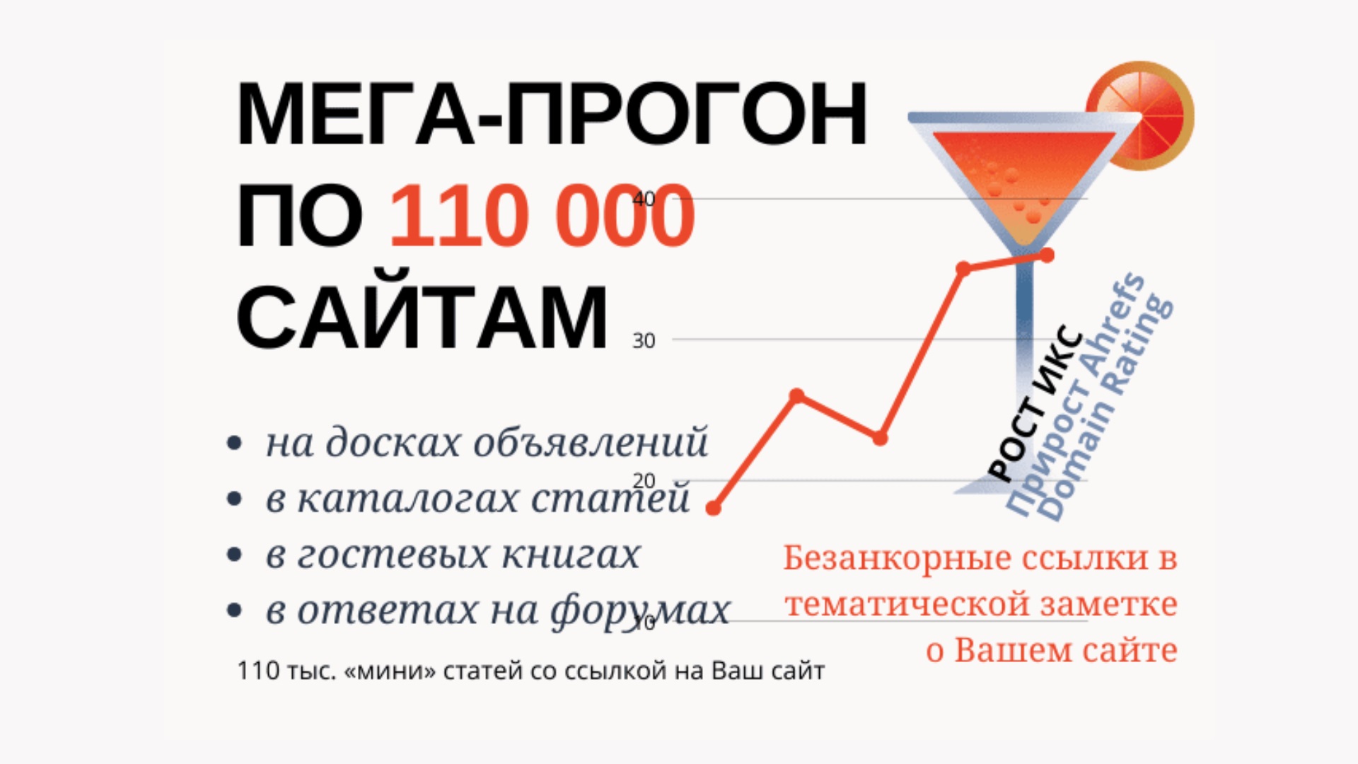 Прогон Хрумером по 110 000 сайтам