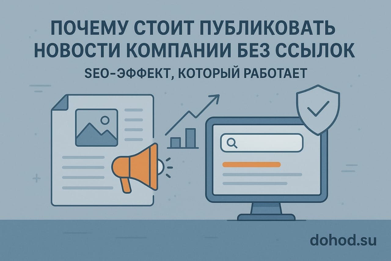 Почему стоит публиковать новости компании без ссылок